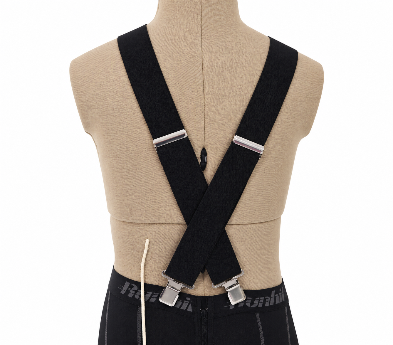 LVAD 3 Suspenders clipped to the waistband